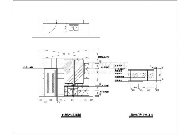宁波别墅装修方案CAD参考图-图二