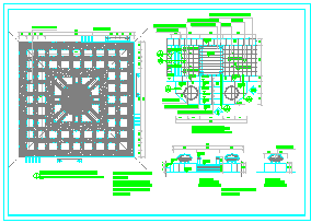 整套旱喷广场设计施工方案cad图纸_图1