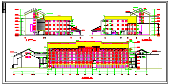 整套星级宾馆设计平面立面及平面绿化施工cad建筑图纸_图1
