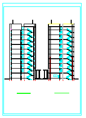 多层办公楼建筑施工设计CAD图纸_图1