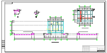 工厂南门门卫建筑结构cad施工设计图纸-图一