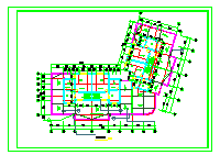 某地多层住宅楼cad建筑施工方案设计图纸-图二