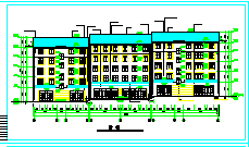 多层住宅楼全套设计CAD建筑图-图二