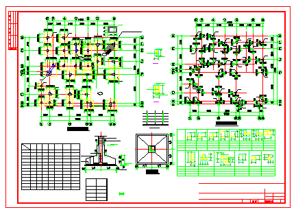 二层别墅建筑结构设计施工CAD图-图一