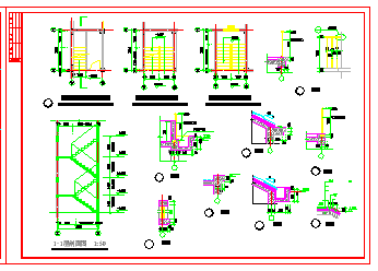 二层别墅建筑结构设计施工CAD图-图二