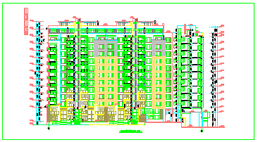 [北京]万科高层住宅楼建筑施工cad方案图纸-图一