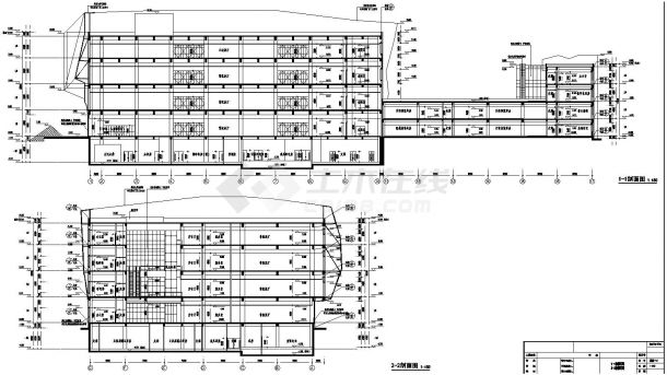 4+1地下层16572.81平米博物馆建筑设计施工图-图二