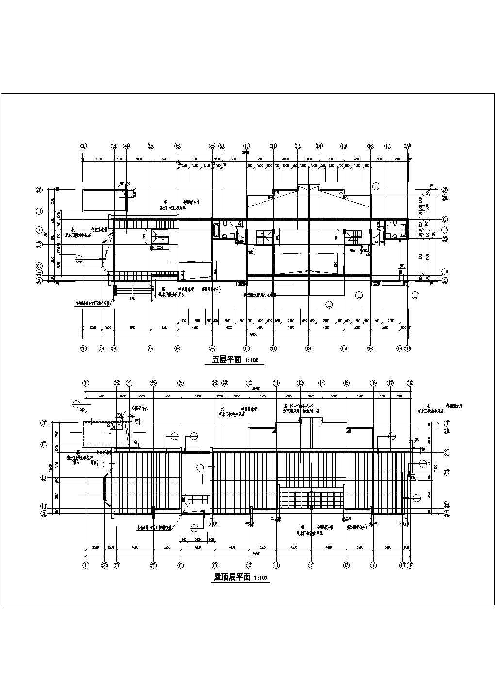 江苏某地多层住宅方案设计全套施工cad图