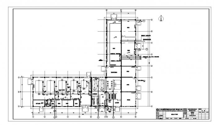某市德元堂辅助用房给排水结构布置CAD详图_图1