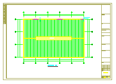 某钢结构厂房CAD结构方案设计施工图-图一