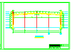 某钢结构厂房CAD结构方案施工图-图一