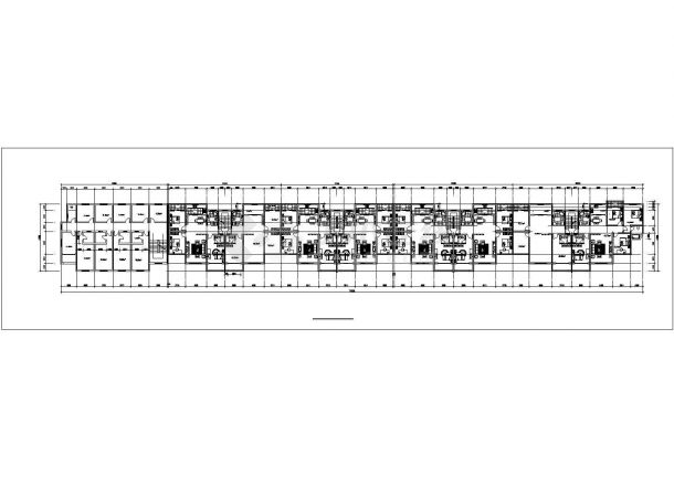 沈阳市万顺街某7层框架结构商住楼全套建筑设计CAD图纸（1层商用）-图一