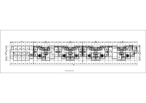 沈阳市万顺街某7层框架结构商住楼全套建筑设计CAD图纸（1层商用）-图二