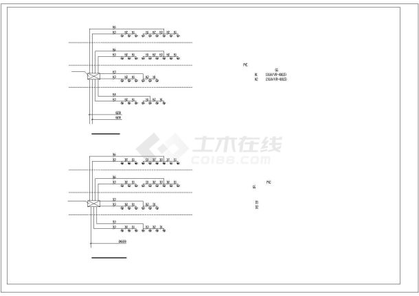 某四层办公楼电气施工设计方案CAD图纸-图一