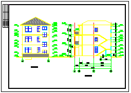 3层小别墅全套cad结构建筑设计图纸_图1