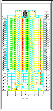 高层住宅楼建筑方案cad施工图-图一