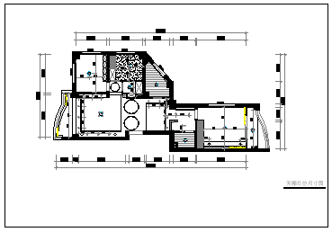 70平米小两居家装设计平面施工cad图纸_图1