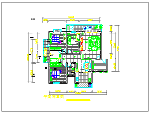 130平米室内cad家装设计方案施工图布置图-图一