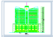 高层综合酒店CAD建筑方案图纸-图一
