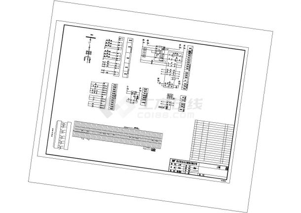 某变电站主变继电外线部分方案设计施工CAD图纸-图一