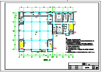 大学校园框架结构食堂全套电气cad图纸-图一
