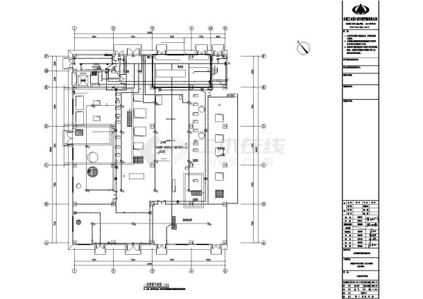 某地区研究车间电气系统方案设计施工CAD图纸-图一