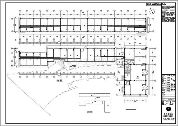 某单位附属楼电气系统方案设计施工CAD图纸-图一