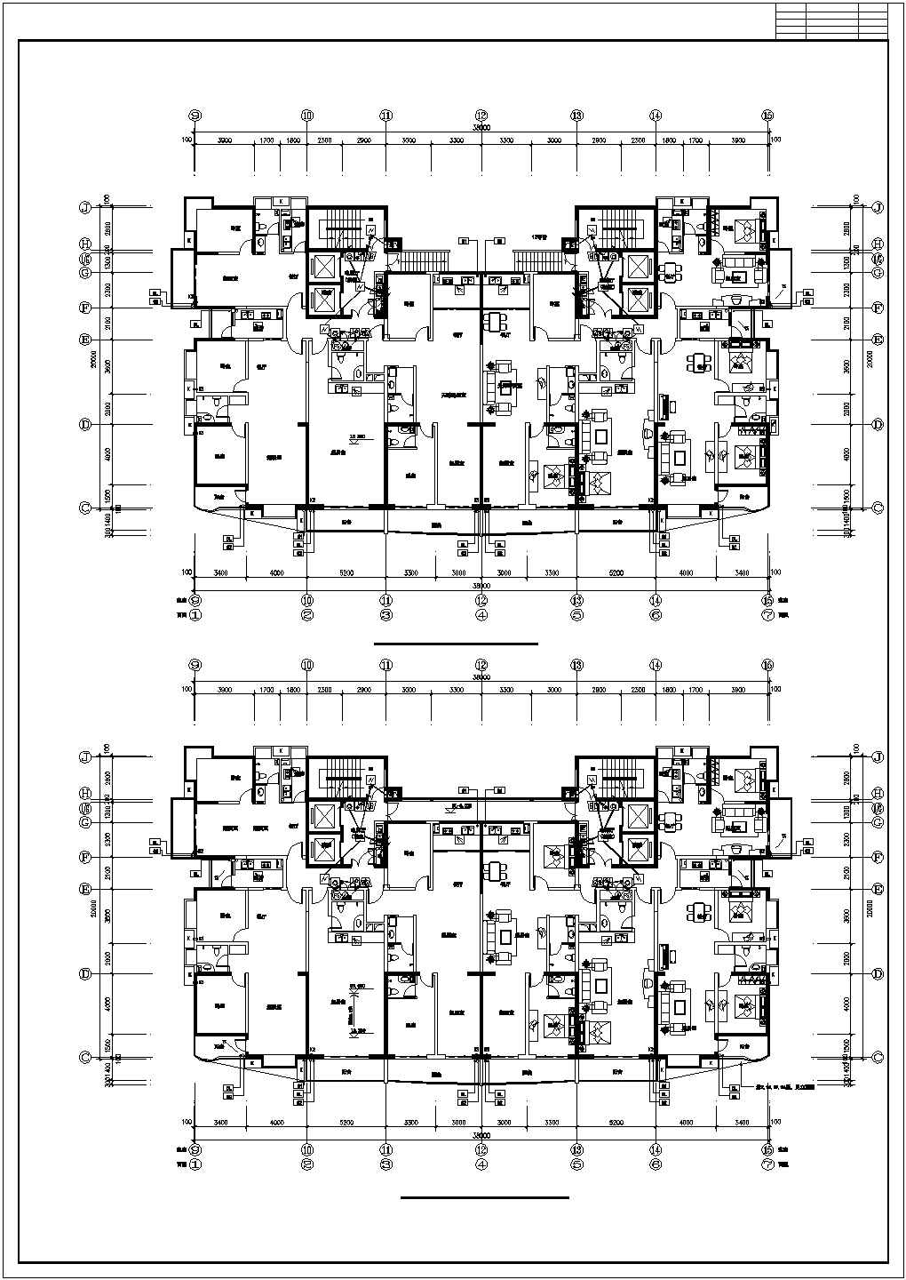 某开发区单位建筑电气系统设计施工CAD图纸