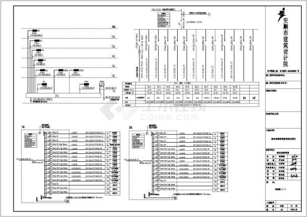 某地区档案馆建筑电气系统设计施工CAD图纸-图二