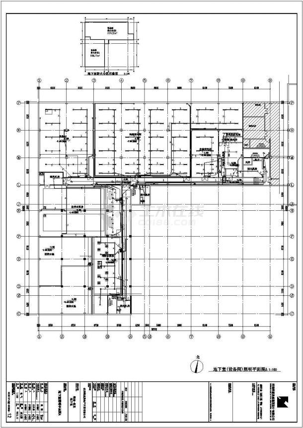 某地区普通地下车库建筑电气设计施工CAD图纸-图二