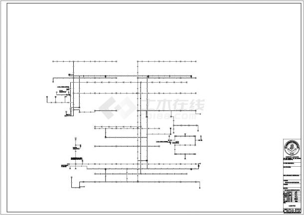某地区老年养护楼电气系统设计施工CAD图纸-图二
