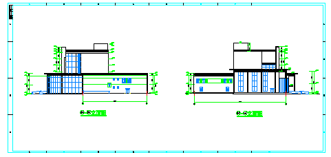 公司办公楼全套建筑设计CAD图-图二