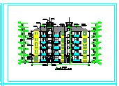 公寓楼建筑cad方案施工图-图二