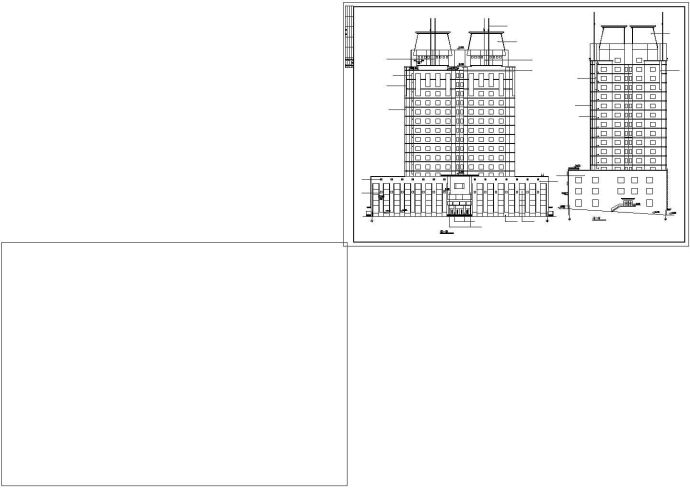 大连市某街道16层框混结构商住楼建筑设计CAD图纸（1-4层商用/含地下室）_图1