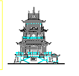 古建阁楼建筑设计施工图-图二