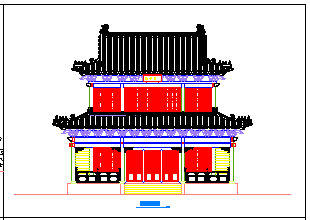 某观音殿建筑cad设计施工图