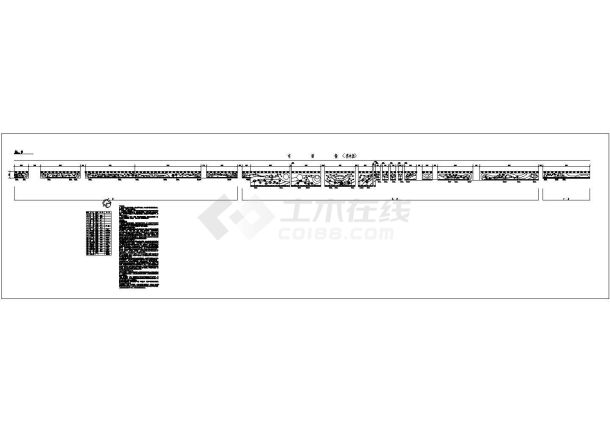 某道路边绿化带景观设计CAD图纸-图二