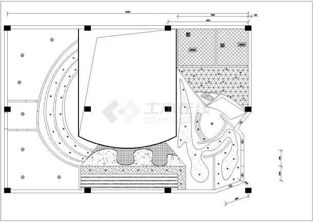 西安市曲兰路某2层高档网红酒吧全套装修装饰设计CAD图纸-图一