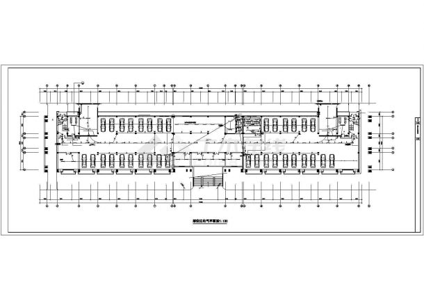 五层办公楼电气设计方案CAD施工图-图一
