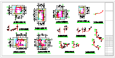 多层六层楼建筑给排水CAD施工图纸_图1