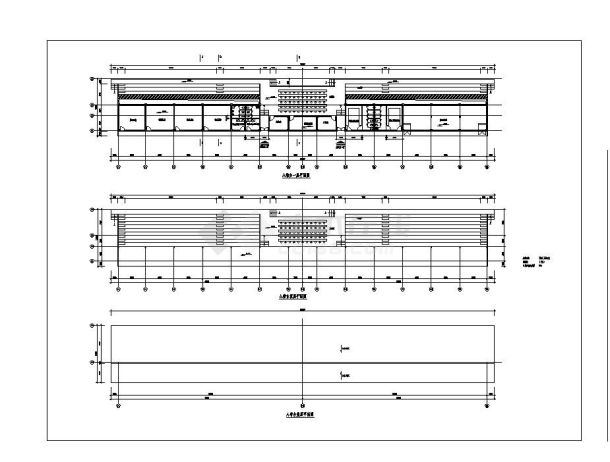 某地区3层室内体育馆及室外看台建筑施工图-图一