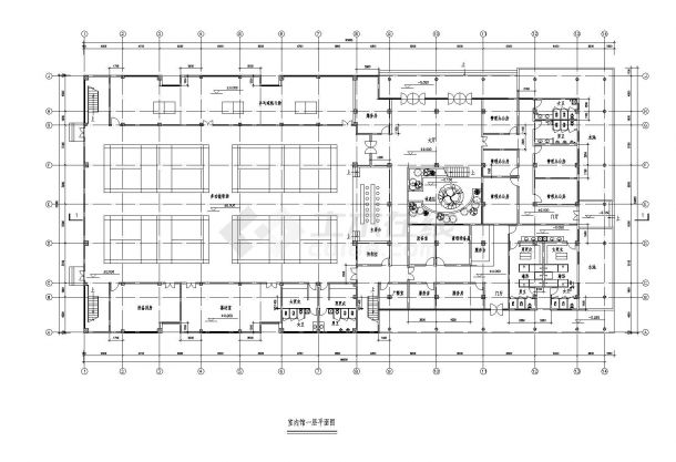 某地区3层室内体育馆及室外看台建筑施工图-图二