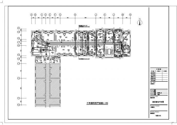 [广东]五层办公楼电气施工CAD图纸_图1
