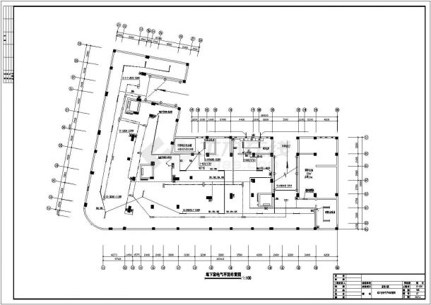 电气设计_某地二类商住楼电气施工CAD图-图一