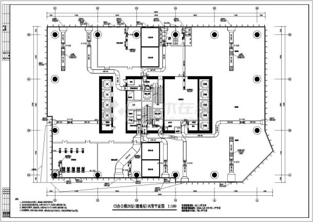 [广东]超高层商业办公楼空调通风及防排烟系统设计施工图-图二