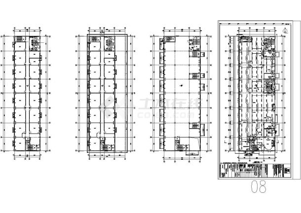 某6500平方米河北六层办公楼电气施工CAD图纸-图二