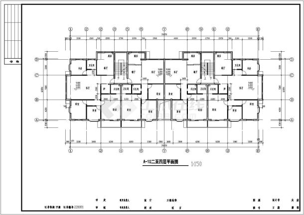 浙江省温州某住宅小区设计平面cad图-图一