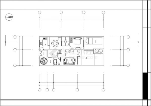 无锡市建筑设计研究院装修设计某小区CAD图-图二