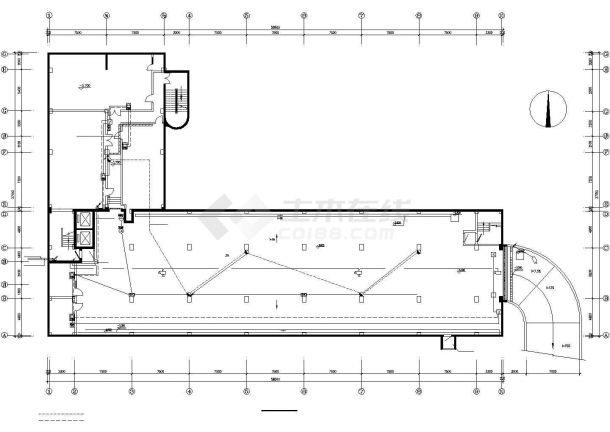 某五层办公楼电气平面设计CAD图纸（含设计说明）-图一