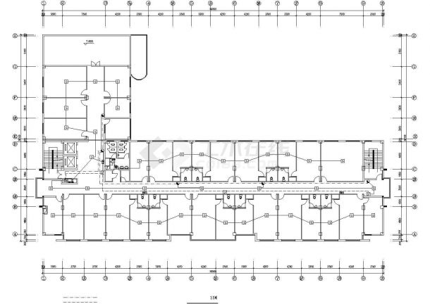 某五层办公楼电气平面设计CAD图纸（含设计说明）-图二